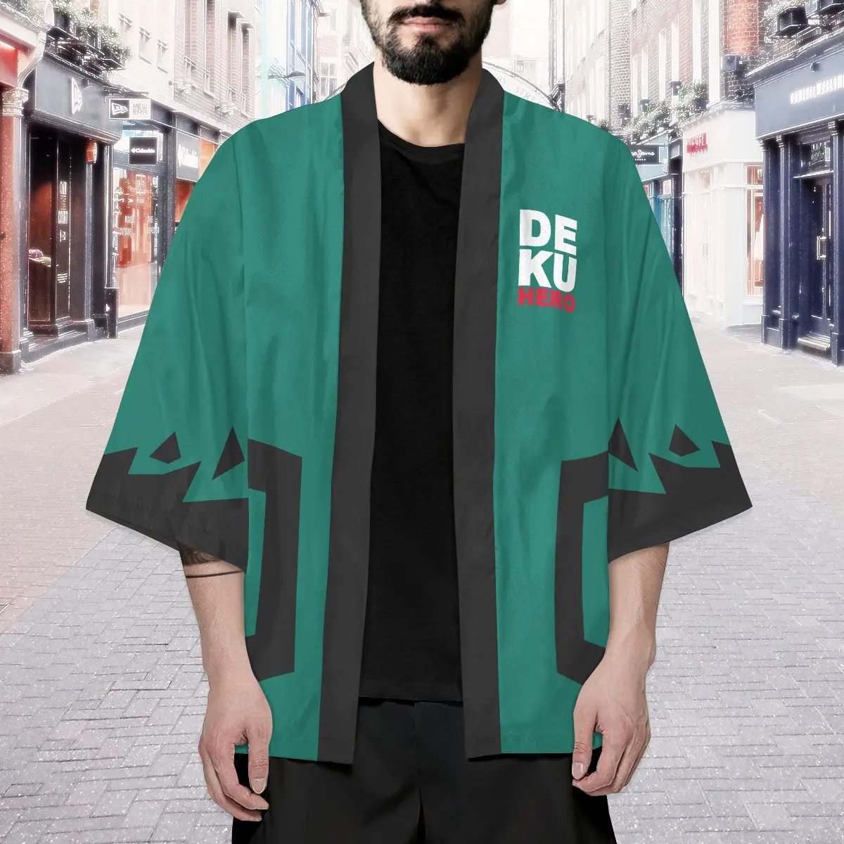 My Hero Academia Kimono &ndash; Deku One for All Kimono Men's Women's Cape Casual Cardigan Haori