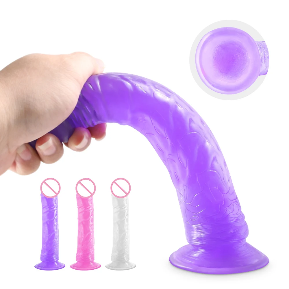 Soft Sexy Huge Dildo Skin Feeling Realistic Penis Sex Toys For Women Big Dicks Double Layersilicong Suction Cup Stimulator Anal