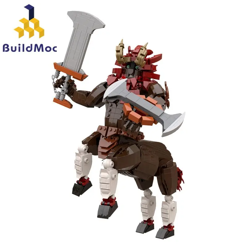 

BuildMOC Wilderness Breath Human Horse Building Block puzzle toy model