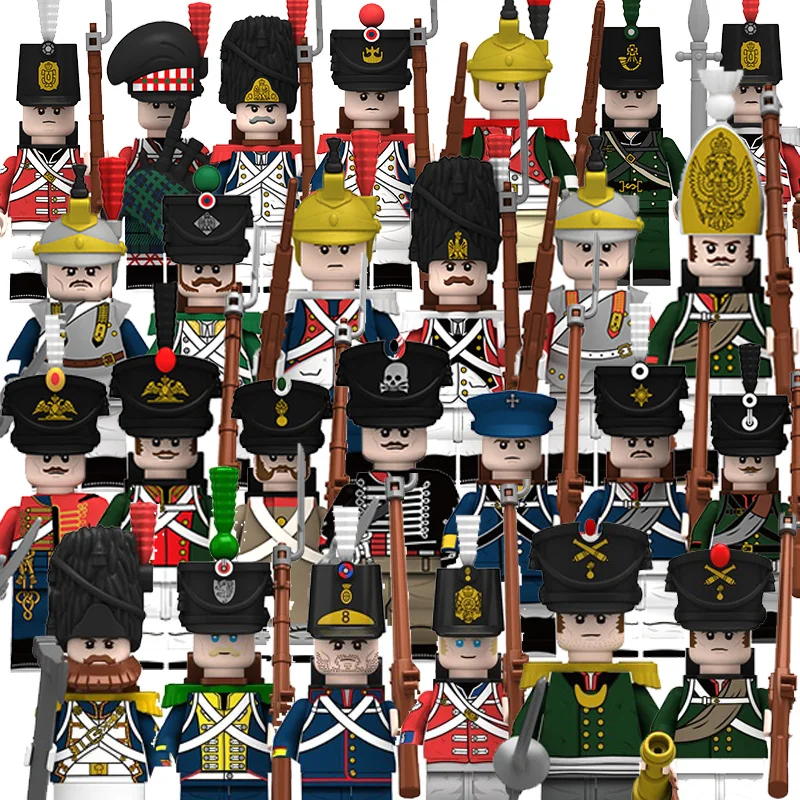 

Napoleonic Wars Military Soldier Figures Army Model Weaponry Building Blocks Kids Toys Birthday Gifts For Boys