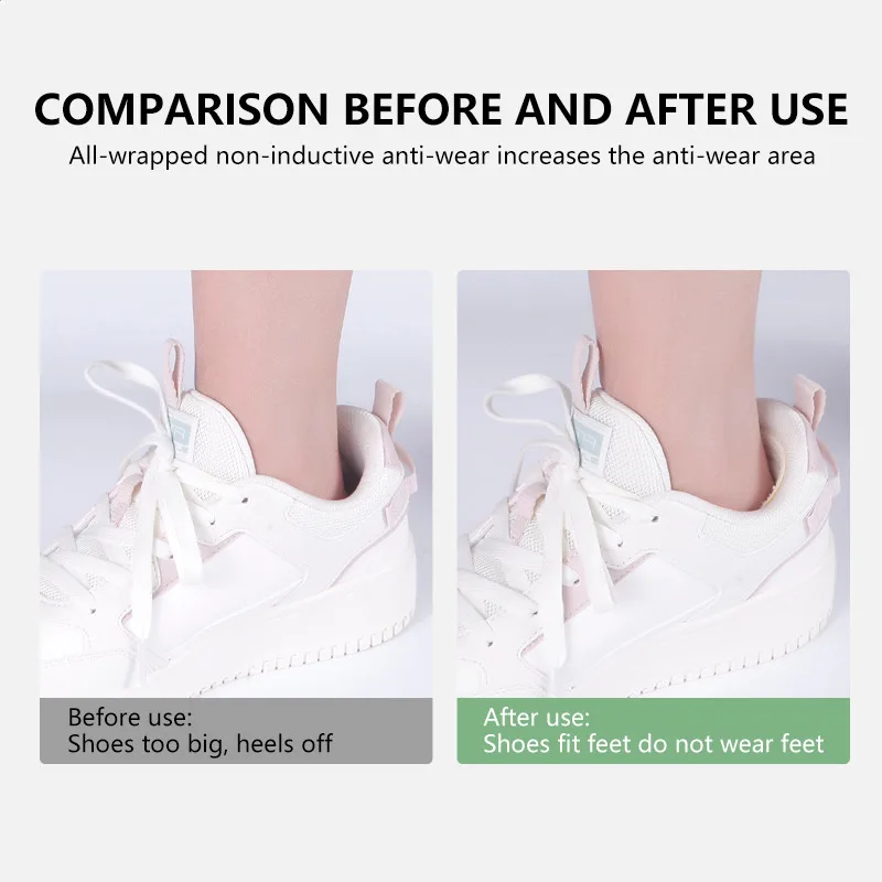 Shoe Insoles Heel Pads 6pcs For Sport Shoes Adjustable Size Antiwear Feet Pad Cushion Insert Heel Protector Back Sticker