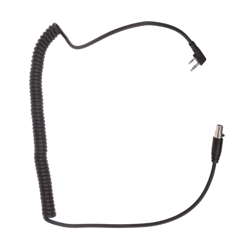 

Y1UB Electric Microphone Speaker Mic 2-Pin to 5-Pin Wires Supplies Cable Line Connects to Headset and Two Way Handheld Radio