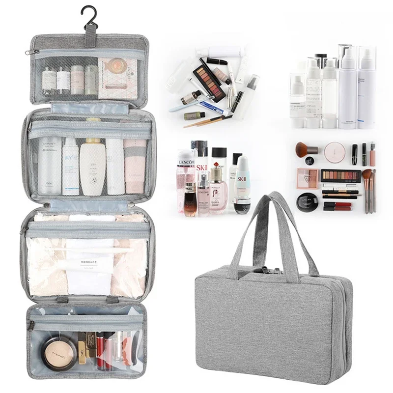 

Waterproof Folding Toiletry Bag Multifunctional Wet And Dry Separation Cosmetics Bag Travel Storage Bag