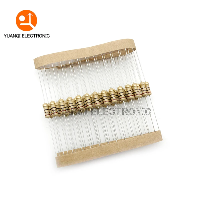 Carbon Film Resistor 100pcs 1/2W Carbon Film Resistor 5% 0R-10M 10R 100R 240R 470R 1K 4.7K 6.8K 7.5K 10K 15K 47K 100K 1M 10 12 100 430 470 ohm 0.5W