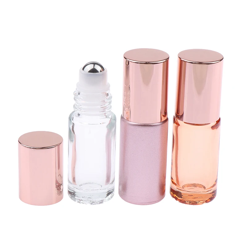 5ml 10ml Roller Ball Essential Glass Oil Bottle Empty Perfume Bottle Roller Ball Bottle Refillable Liquid Container Makeup Tools filter for rowenta smart force essential aqua robotic vacuum cleaner parts househld cleaning replace tools