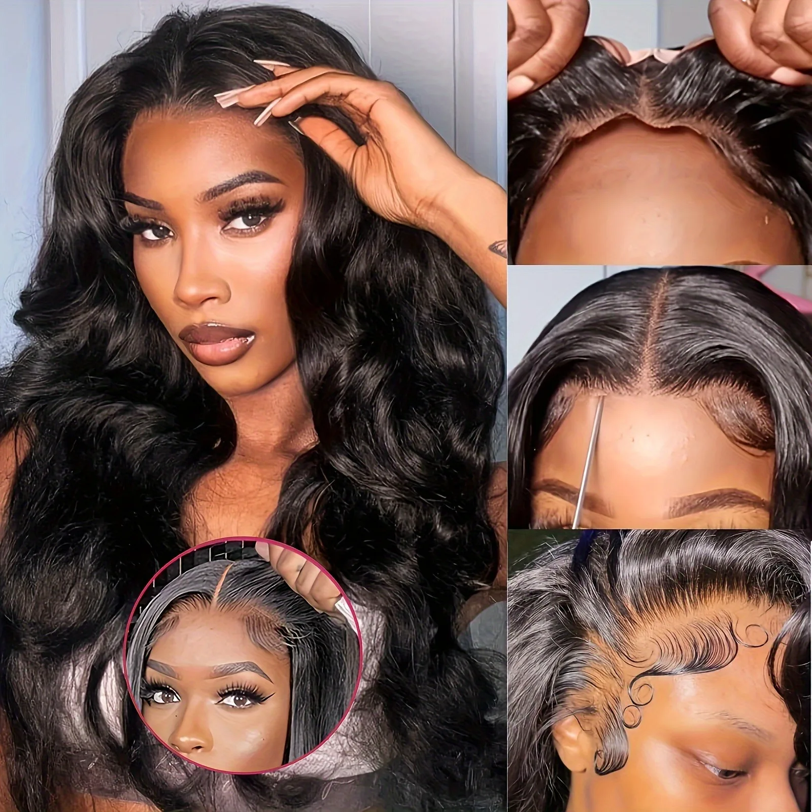 Ready To Go Put On and Go Glueless Body Wave 13 * 4 HD Lace Human Wig for Women 16-42 Inches, 13*6&5*5 Glueless Natural Color 4