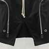 Fashion Men's Casual Shorts Cotton Pants for Man Zipper Design Men Trousers Black Solid Men's Clothing 5