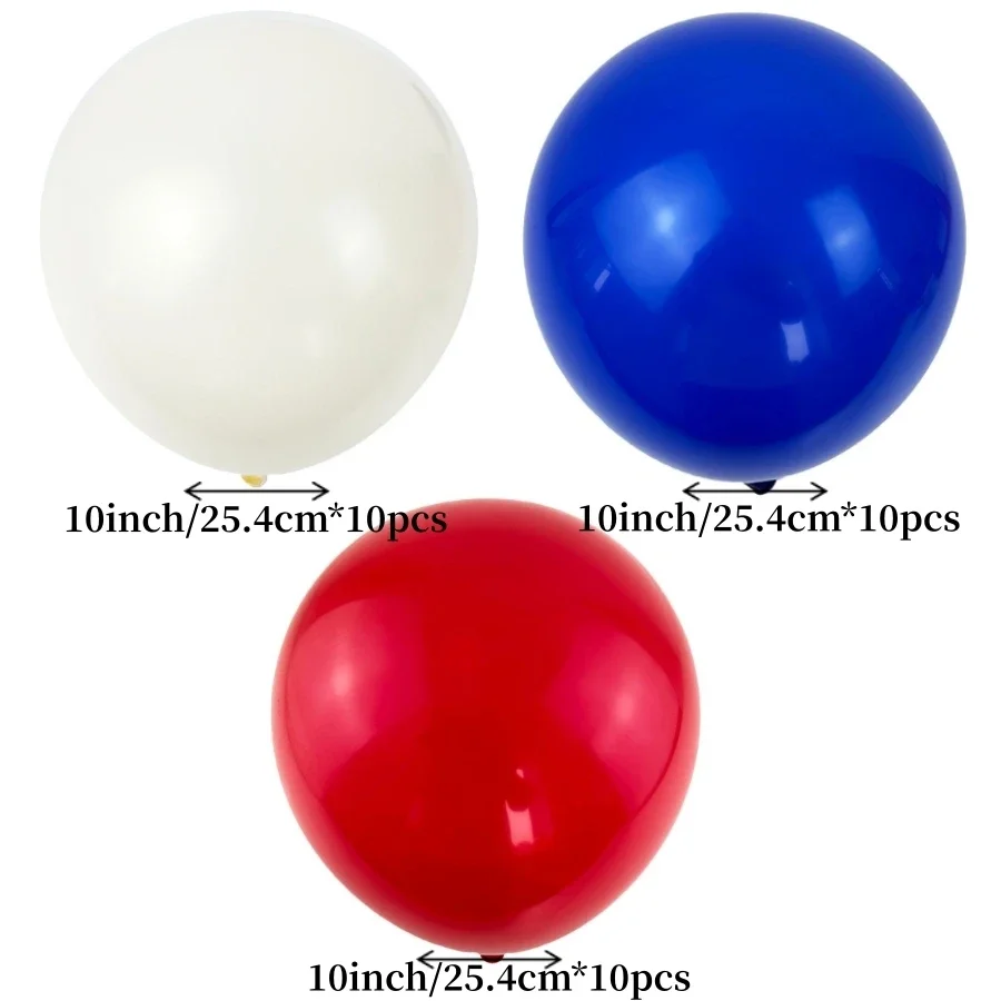 287-Piece Navy Blue & Red White Blue Balloon Kit - Party Decorations For 4th Of July & Birthdays