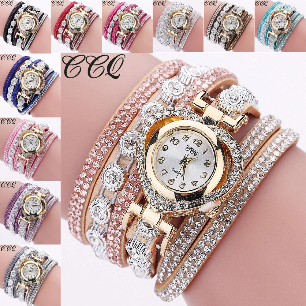 

Bracelet Watch Women Vintage Rhinestone Crystal Dial Analog Quartz Wristwatches Relogio Feminino Наручные Часы Женские relógio