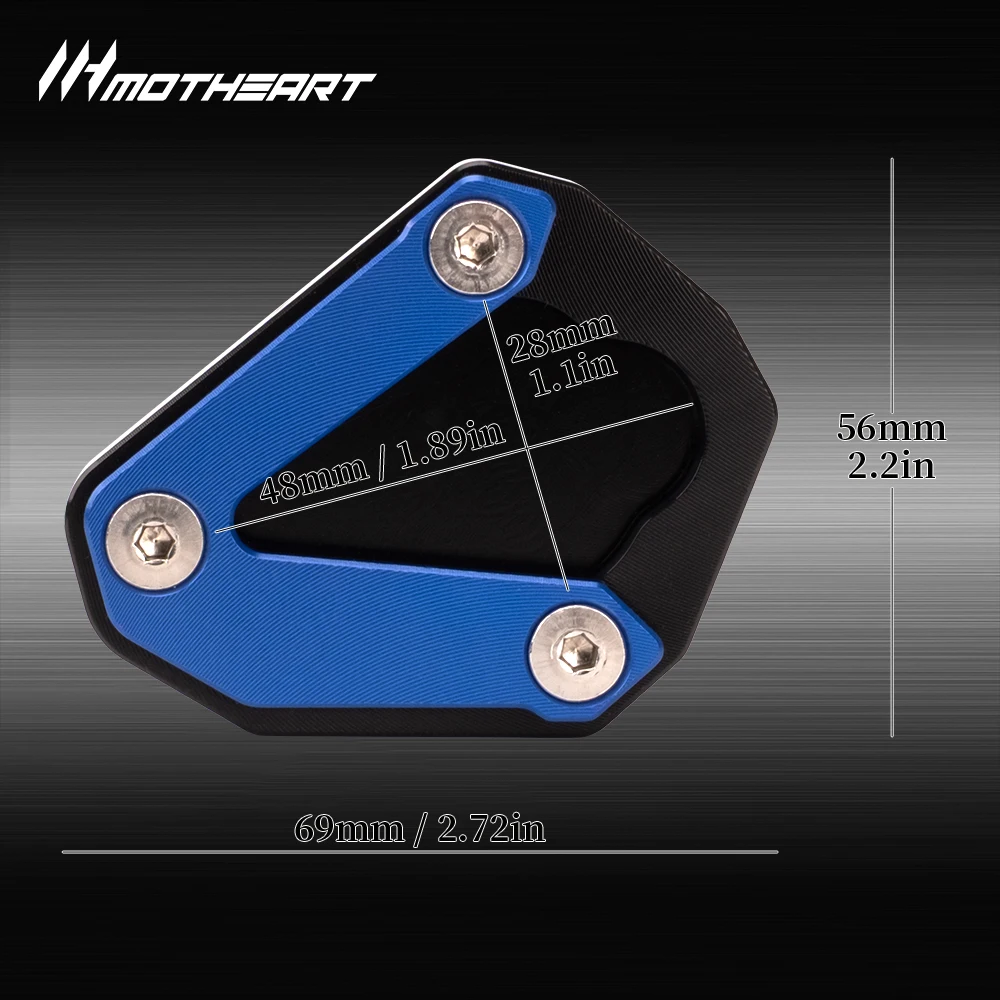 Motorcycle Kickstand Foot Enlarger Plate Accessory