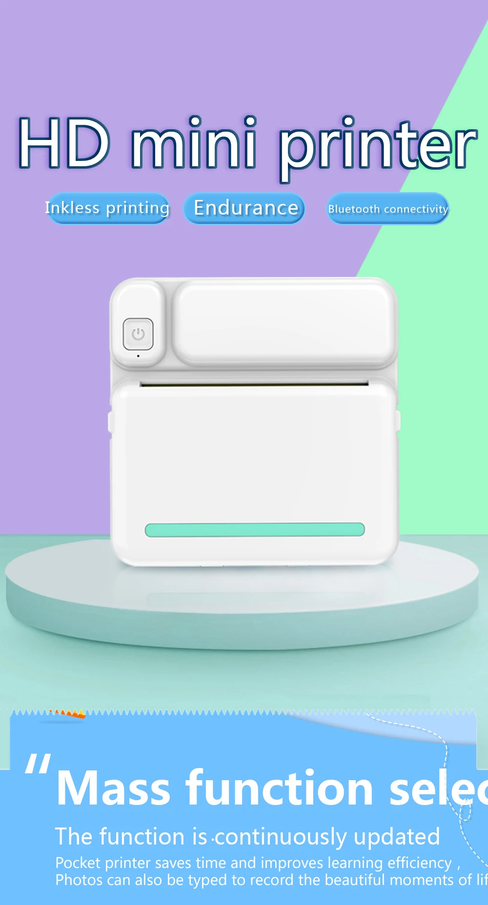 mini imprimante portable adhésives thermiques fabricant de sans