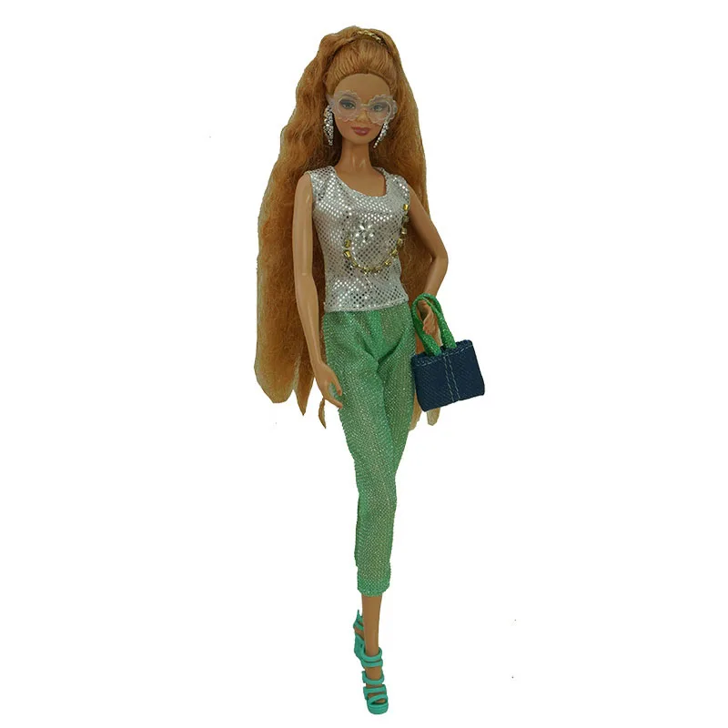 Roupa esportiva verde do sorriso para barbie, roupas de boneca, academia,  yoga, blusas verdes + calças compridas para 1/6, acessórios de bonecas bjd  - AliExpress