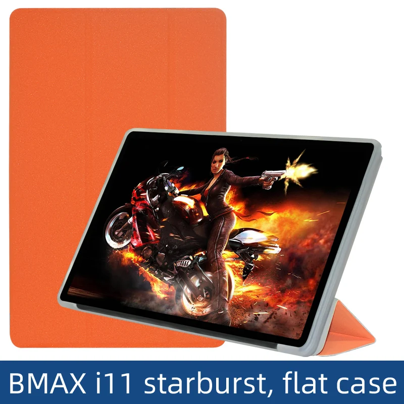 초슬림 폴리오 PU 가죽 커버, BMAX MaxPad I11 플러스 케이스, 10.4 인치 태블릿 PC, 삼중 접이식 스탠드, 소프트 TPU 백 쉘 포함