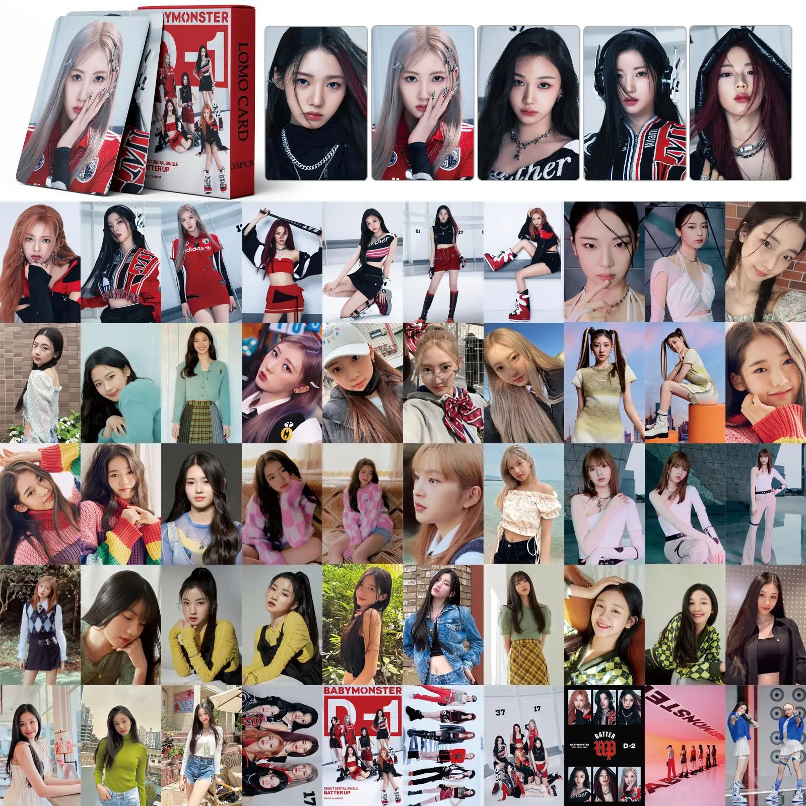 KPOP BABYMONSTER《BATTER UP》Debut Single PhotoCard Ahyeon
