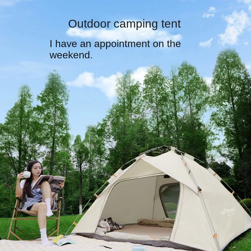 

Automatic Camping Tent Quick-opening Tent Outdoor Travel 2-3/3-4 Person Portable Rainproof Sunshine-proof Tent Fishing Hiking