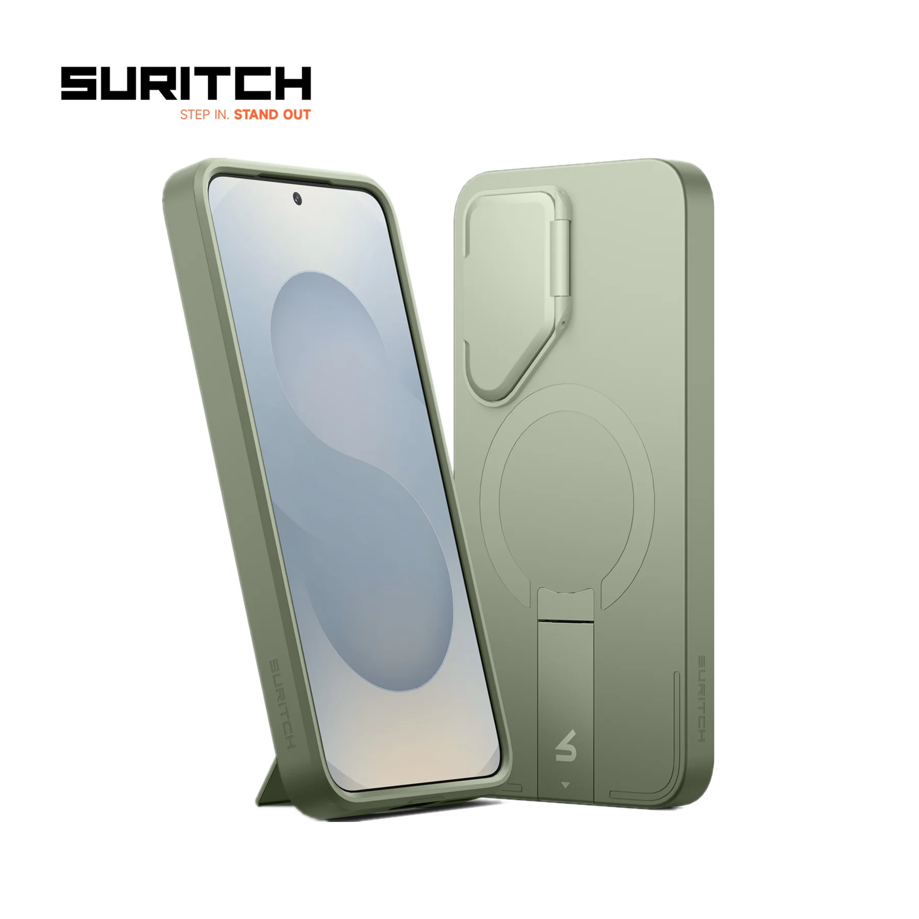 حافظة هاتف لهاتف سامسونج جالاكسي S25+ بلس مقاس 6.7 بوصة غطاء حماية مغناطيسي مقاوم للصدمات مع غطاء كاميرا بمسند معدني قابل للتعديل