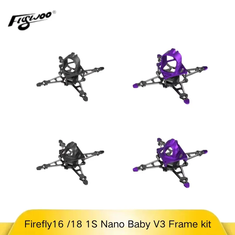 Kit châssis FLYWOO Firefly 16/18 1S Nano Baby V3 monté avec moteurs et hélices