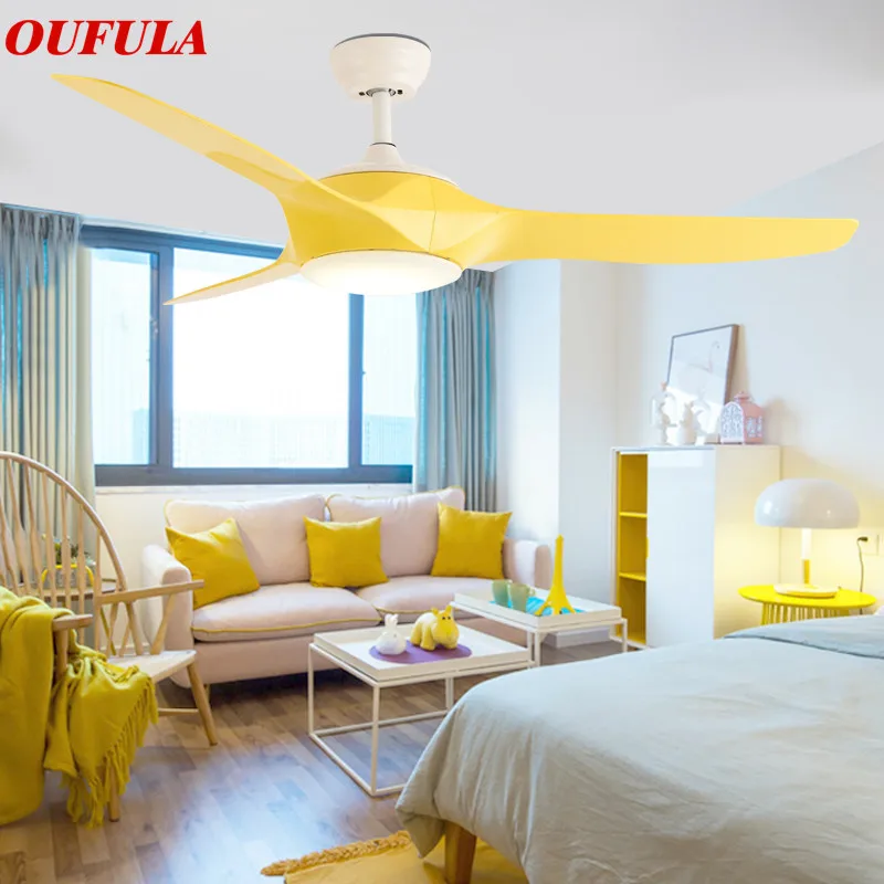 

SOFEINA Modern Ceiling Fan Lights Lamps Remote Control Fan Lighting For Dining Room Bedroom Restaurant