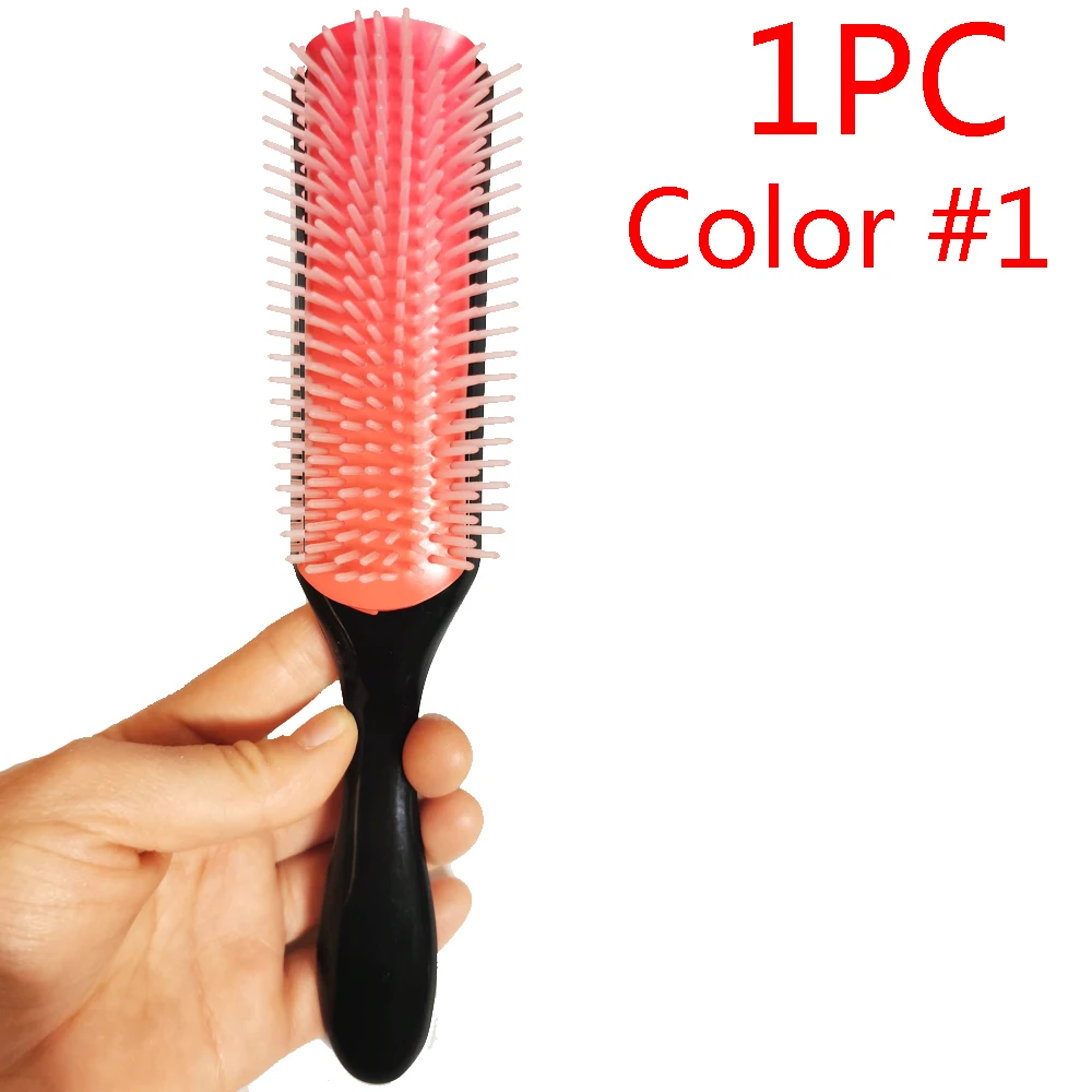 Escova de cabelo com listras de coração, aderência de nylon macio,  antiestática, escova de massagem para o couro cabeludo, almofada de ar para  homens e mulheres, cabelos cacheados secos e molhados