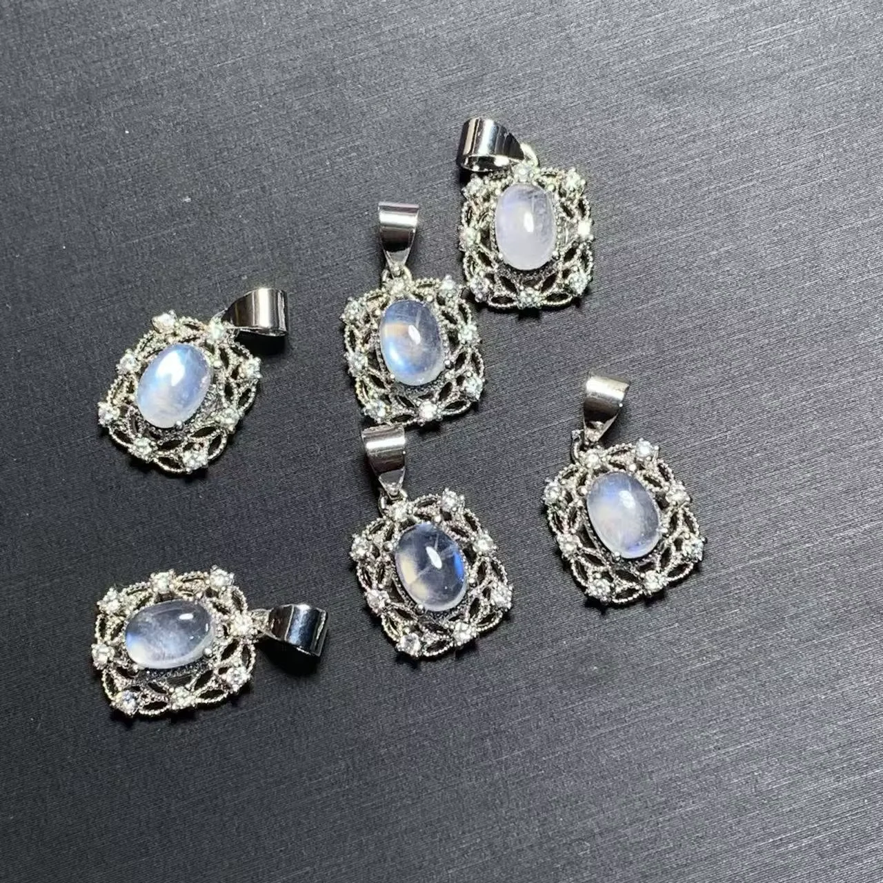 Natural Moonstone Pendant Necklace Fine Jewelry Handmade Stones Wholesale Healing Energy Gift Lucky Jewelry