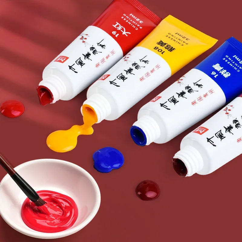 Set Completo Calligrafia Cinese - 10 Pezzi In Scatola Regalo: Pennelli, Pietra Inchiostro, Timbro, Tampone E Ciotola, Per Principianti E Artisti