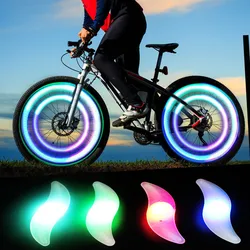 Plastic Bike Wheel Spoke Light Waterproof MTB Balance Bicycle LED Tyre Tire Flash Lights Colorful Warning Lamp Bike Accessories