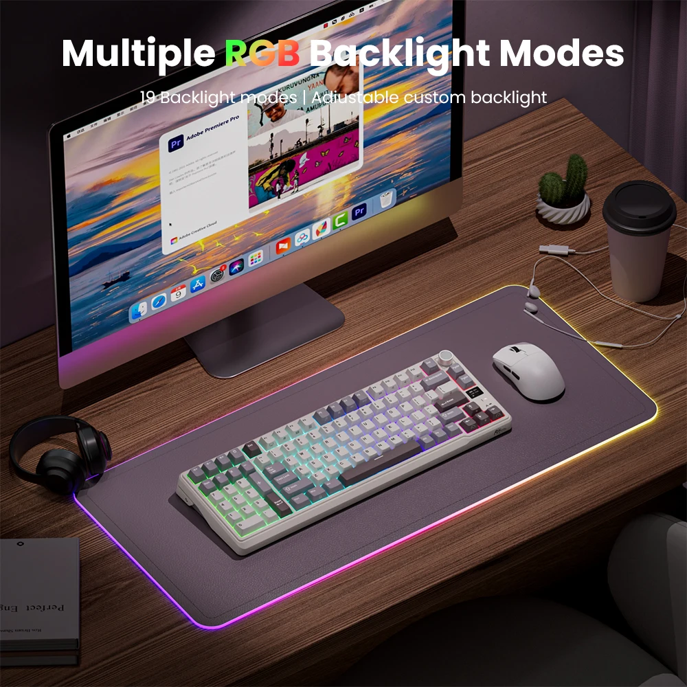 RK ROYAL KLUDGE L98 가스켓 무선 기계식 키보드 왼손잡이용 95% 트라이 모드 BT/2.4G/USB-C RGB 핫 스왑 가능 게이밍 키보드