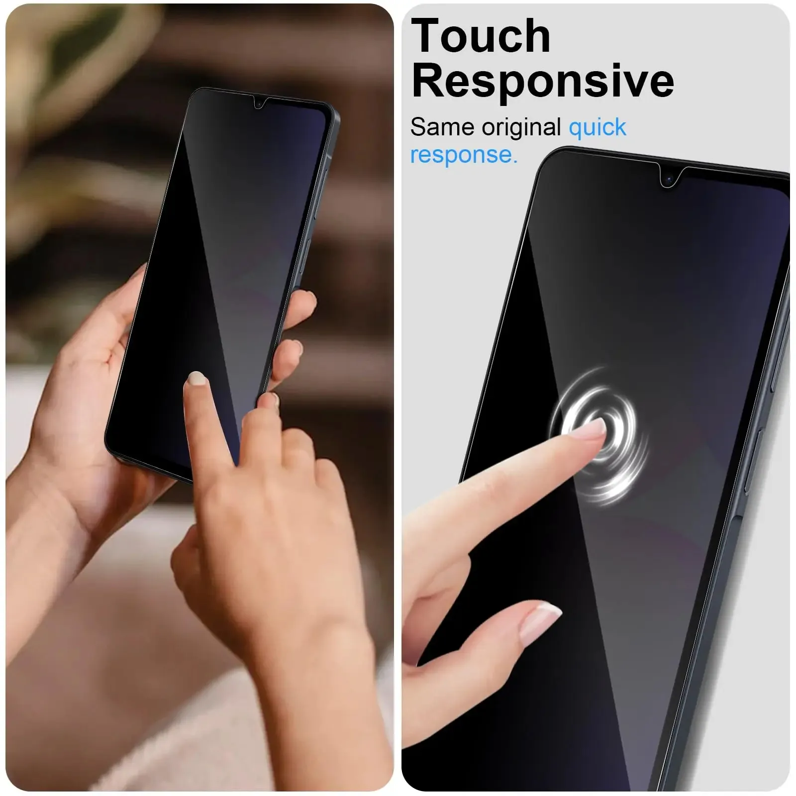 2 Pezzi Pellicola Protettiva in Vetro Temperato Privacy per Samsung Galaxy S23 S24 S25 S26 Plus Ultra - immagine 4