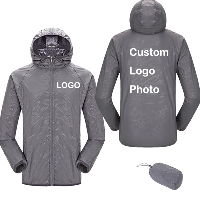 Giacca Leggera Con Colletto Rialzato Personalizzabile – Uomo/Donna – Stampa Foto O Testo, Zip, Casual - 2