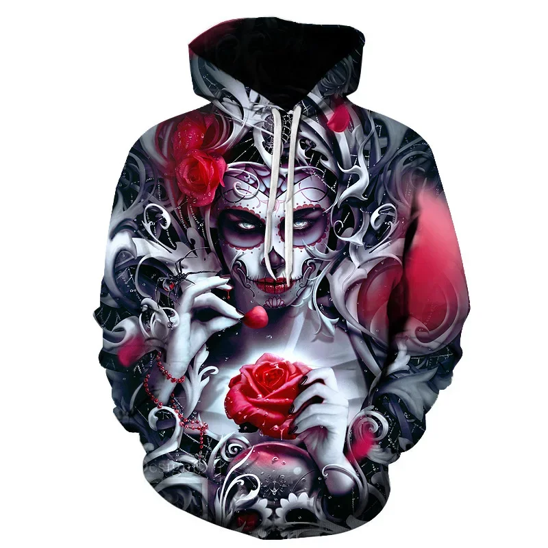 New Men's 3d Printed Hooded Sweatshirt, Fashionable Couple, Autumn And Winter Unisex Long Sleeved Oversized Clothing Hoodie.