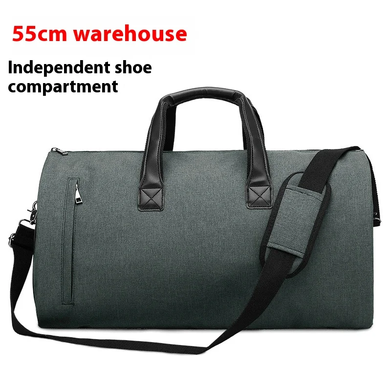 Convertible Garment Bags for Travel Large Capacity Duffel Bag with Shoe Pouch Weekend Business Trip Luggage Carry On Tote