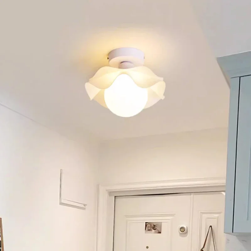

Modern LED Ceiling Light White Cream Glass Hanging Living Room Dining Office Bedroom Illumination Luminaire Lustre Decoration