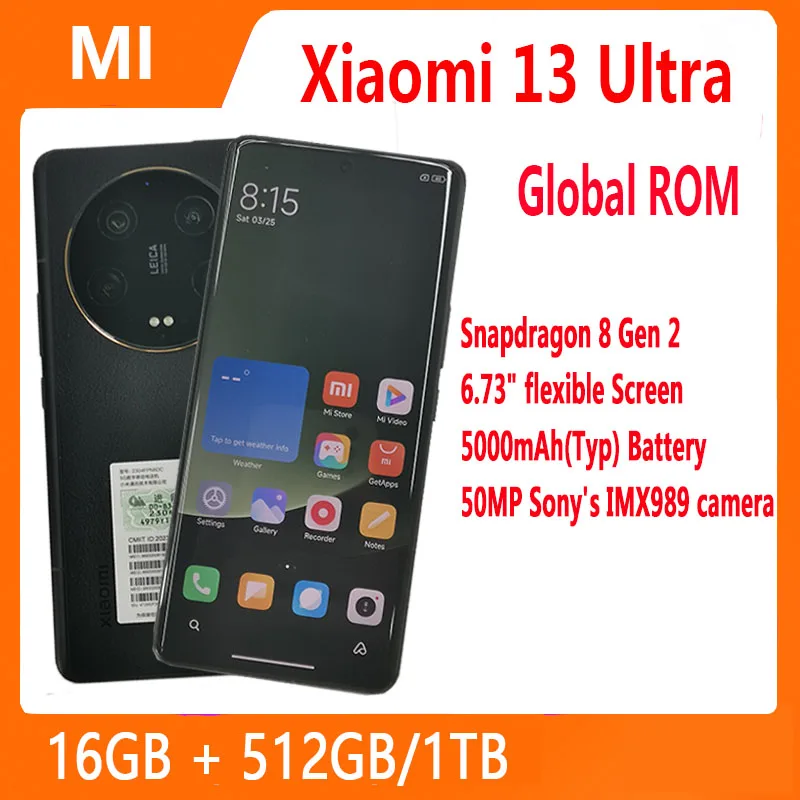 Global ROM Xiaomi Mi 13 Ultra 5G Smartphone Snapdragon 8 Gen