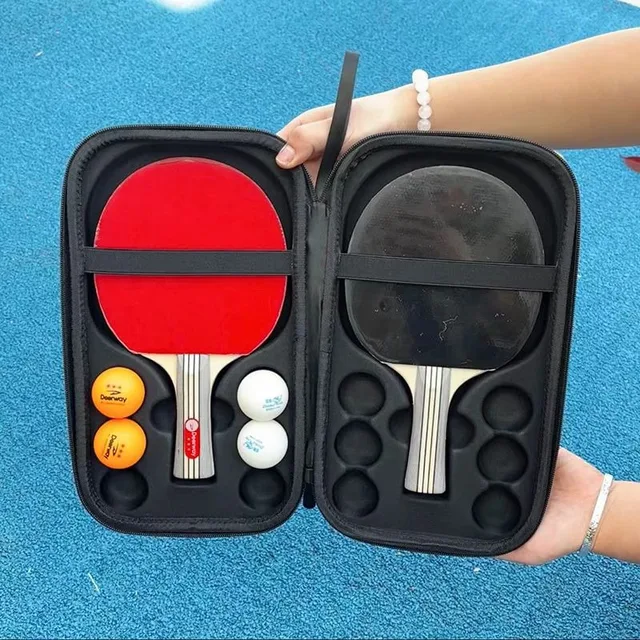 Hard Shell Table Tennis Racket Cover, Shockproof and Wear-resistant EVA Storage Bag, Portable Table Tennis Bag Storage Bag 4