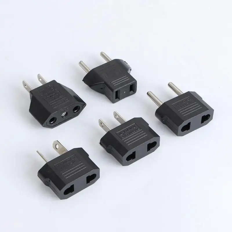 Plug Adapter 1/2PCS 4.0/4.8mm EU US To Euro US Converter American Socket Travel Household Power