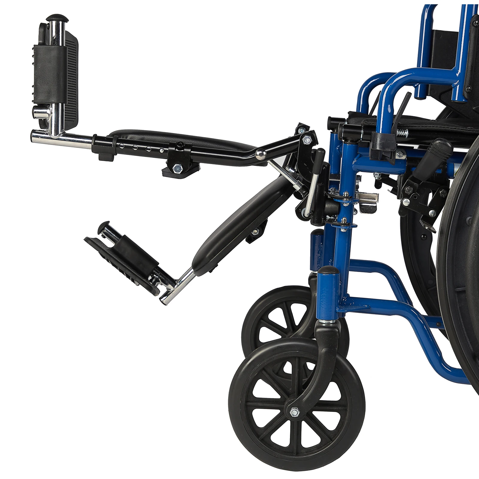 Wheelchair Elevating Legrests with Padded Calf Pads 1 Pair,Composite Footplates, Padded Calf Pads,