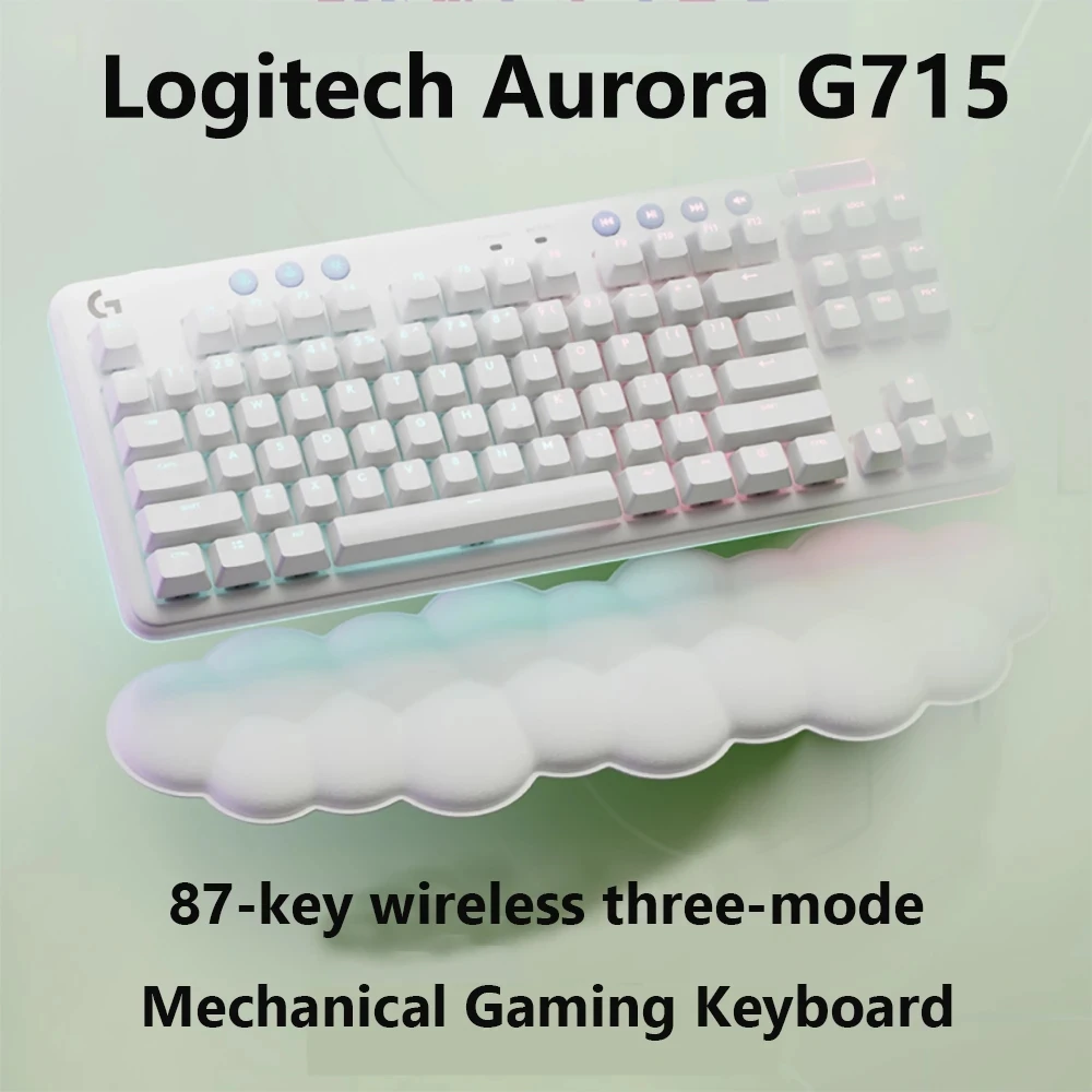 World Premiere Logitech Aurora G715 Wireless Gaming Keyboard RGB Lighting  87 Key Tenkeyless Gaming Keyboard With Palm Rest - AliExpress