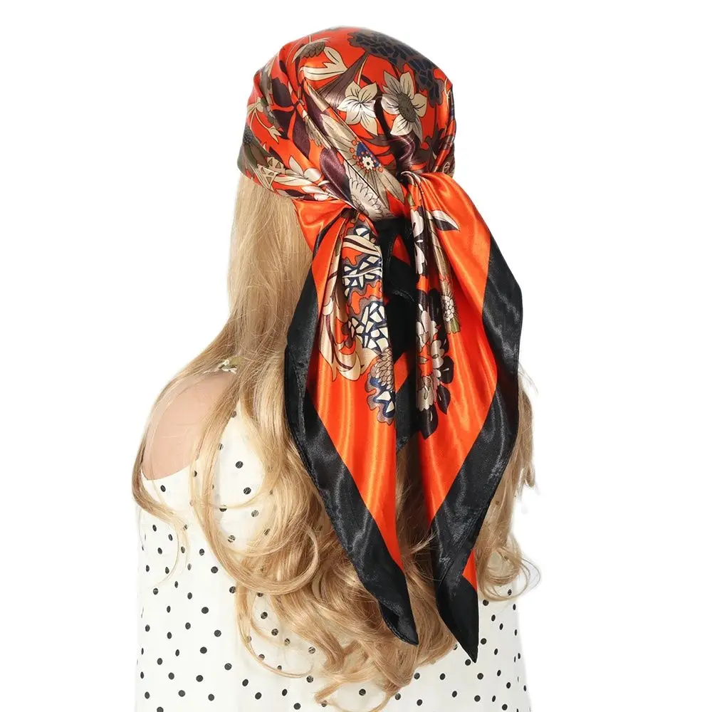 Silk Hair Scarf Scarftop Women Summer Satin Headscarf Foulard Bandana  Cheveux Soft Neckerchief Hijab For Ladies _ - AliExpress Mobile