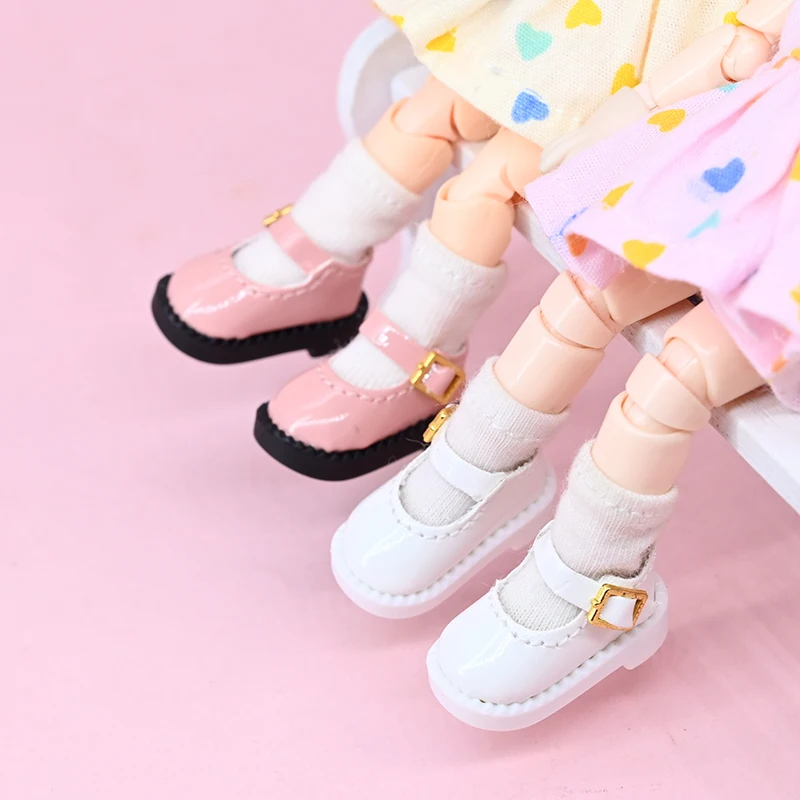 Multiple Colour Obitsu Doll Mary Jane Shoes Dolls Accessories Bjd Doll Leather Shoes Toys For Ddf Body9 1/12 Bjd Gsc Doll 4