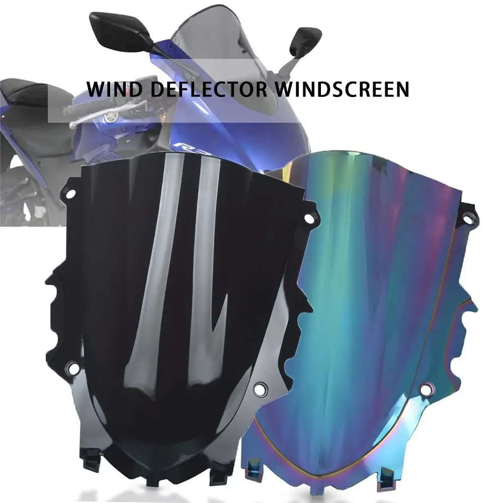 

Motorcycle Parts windshield For YAMAHA YZF R25 R3 2019-2020 2021 Windscreen Wind Shield Screen Air Wind Deflector YZFR25 YZFR3