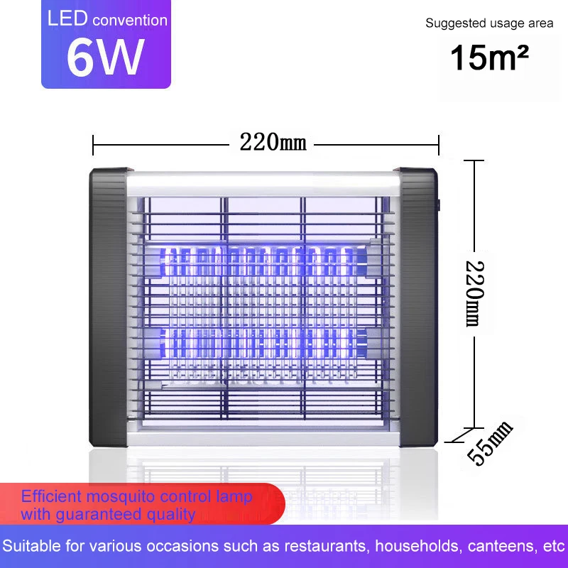 מנורת יתושים תלויה מסחרית בעלת זעזוע חשמלי, מלכודת יתושים שקטה לבטיחות מזון, מלכודת יתושים לחקלאות, מלכודת זבובים לגינה ולחוץ