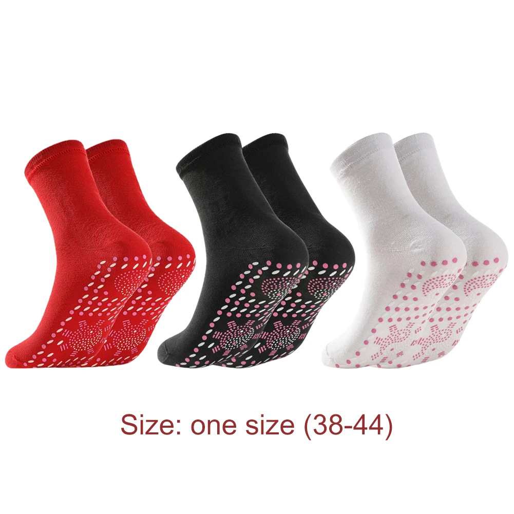 1 Pair Slimming Health Socks Pain Relief Whole Foot Thermal Socks Tourmaline Cold-Resistant Christmas Gifts for Friends