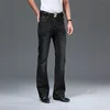 Denim Flared Jeans Men  Boot Cut Denim Pants Comfortable Slightly Slim Classic Loose Casual Blue Black Trousers For Male Bootcut 2