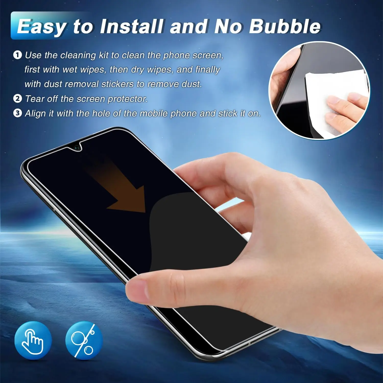 Tempered Glass Screen Protector for Samsung Galaxy - 1-4 Pack