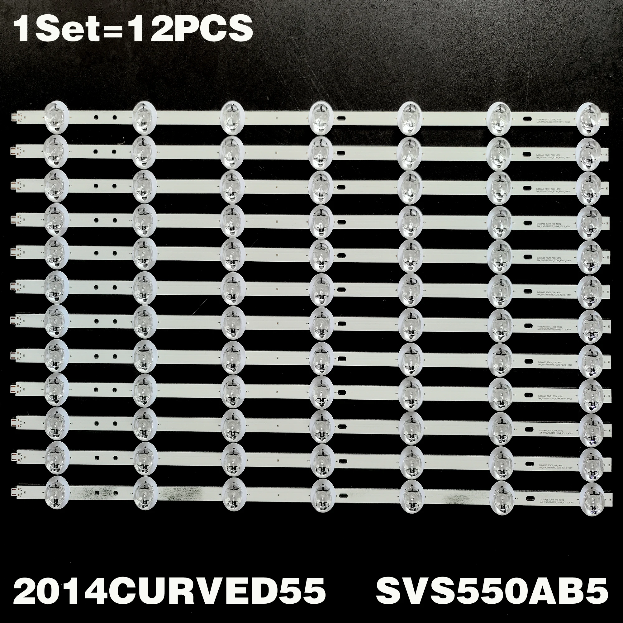 Nova 12 Pcs Kit Tx55cr430b Tx-55cr430e 55ut3ec320s-t 55ca9550 Lta550fw01 Svs550aa3_rev9_7led_140127 Svs550ab5_rev7_7cob_140509