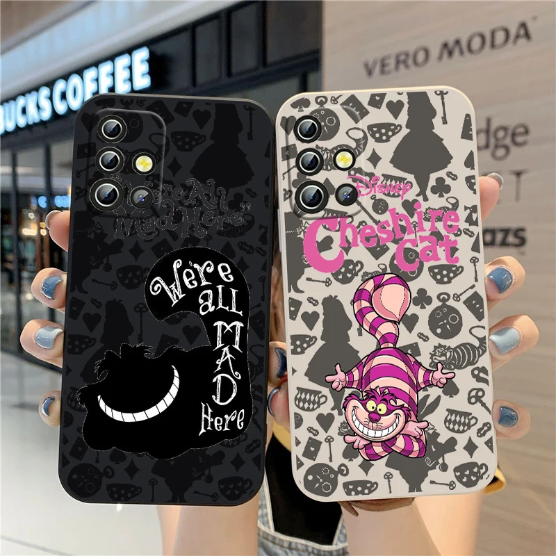 Disney Cat Miraculous Cat Per Samsung A04 A71 A51 A42 A41 A31 A32 A21S A12 A11 A01 A02 4G 5G Liquid Rope Phone Case