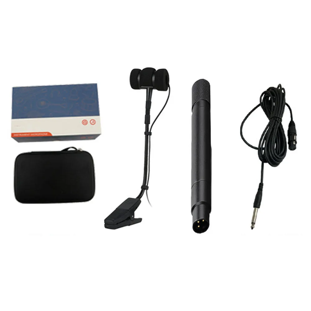 3 Pin 4 Pin Wired Sax Microphone Omnidirectional Pickup For Music Instrument Clip-on Design For Various Instruments