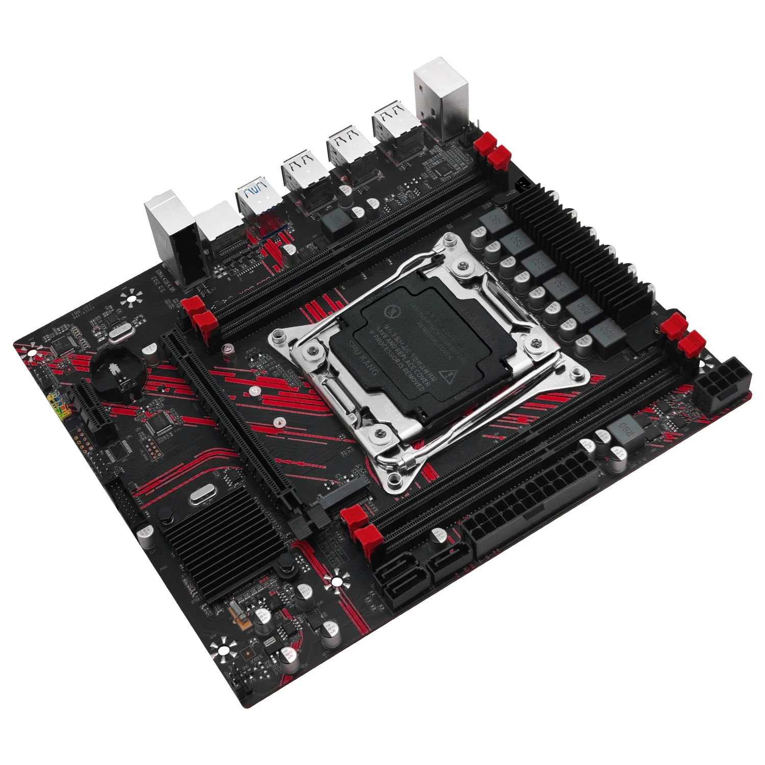 Placa-mãe Lga20113 Slot Suporte Xeon e5 2666 v3 2673 2696 v3 Processador Cpu Memória Ddr3 Usb 3.0 Nvme Sata M.2 Machinist-x99 Pr8 - Imagem 4