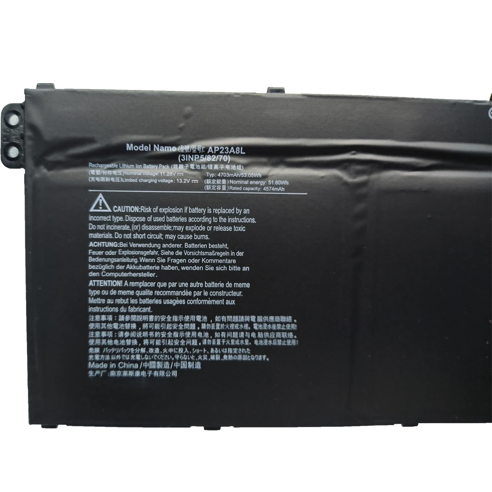 7XINbox AP23A8L 11.28V 53.05Wh 4703mAh Laptop Battery For ACER