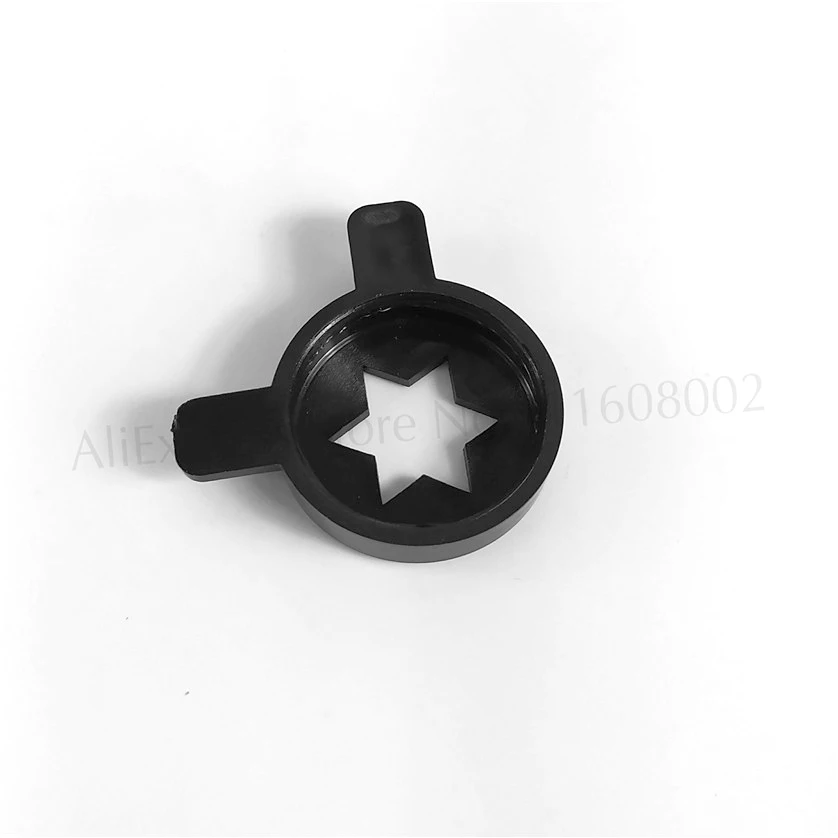 3 Black Hexagram Modeling Caps New Parts MQL Soft Serve Ice Cream Machines Fittings Mold Lids Inner Diameter 28mm
